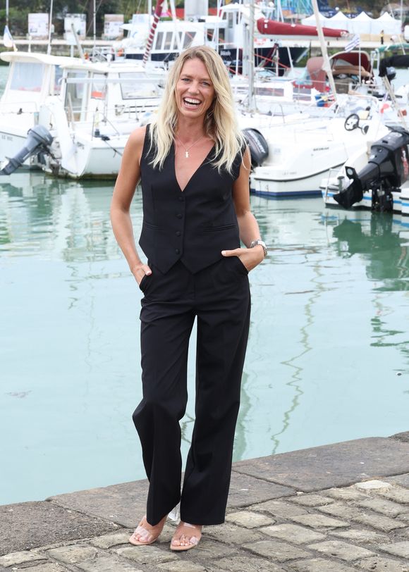 Aurore Delplace au photocall de 'Un si grand soleil' lors du 27ème Festival de la Fiction de La Rochelle, le 20 septembre 2025. © Denis Guignebourg/Bestimage