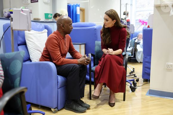 Catherine (Kate) Middleton, princesse de Galles à l'hôpital Royal Marsden, où elle a reçu son traitement contre le cancer, à Londres, Royaume-Uni, le 14 janvier 2025. © Chris Jackson/WPA-Pool/Bestimage