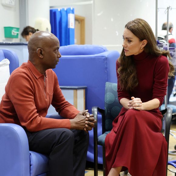 Catherine (Kate) Middleton, princesse de Galles à l'hôpital Royal Marsden, où elle a reçu son traitement contre le cancer, à Londres, Royaume-Uni, le 14 janvier 2025. © Chris Jackson/WPA-Pool/Bestimage