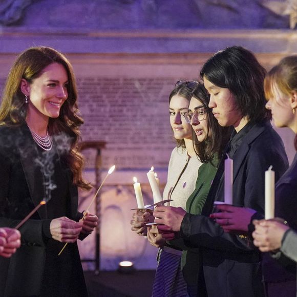 Le prince William, prince de Galles, et Catherine (Kate) Middleton, princesse de Galles, assistent à une cérémonie de commémoration des 80 ans de la libération du camp de concentration d'Auschwitz-Birkenau au Guildhall à Londres, le 26 janvier 2025. Julien Burton / Bestimage