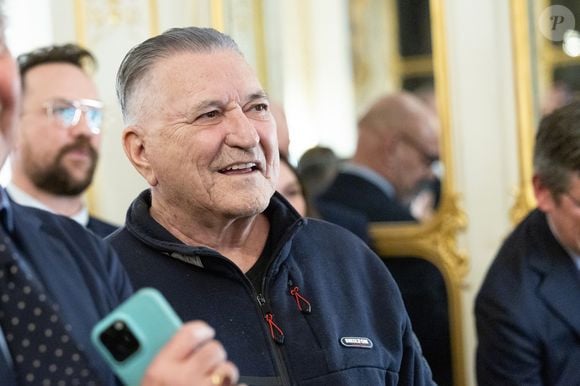 Jean-Marie Bigard - Rachida Dati remet à Chantal Ladesou les insignes de Chevalier de la Légion d'Honneur au ministère de la Culture à Paris le 2 février 2026.

© Cyril Moreau / Bestimage