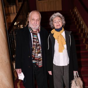 Exclusif - François Berléand et sa compagne Alexia Strési lors de la première de la pièce de théâtre "L'avare" au Théâtre des Variétés à Paris le 15 janvier 2022

© Rachid Bellak / Bestimage