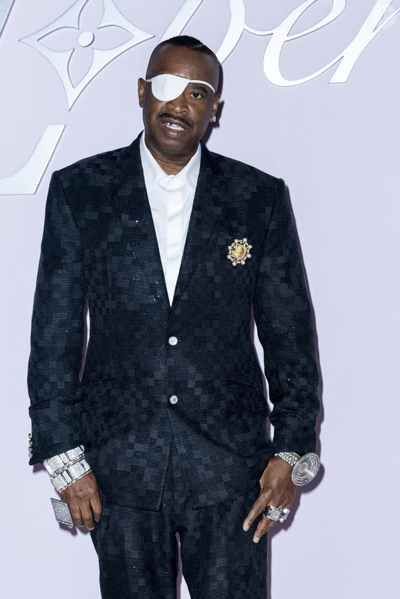 Slick Rick - Photocall pour le défilé Louis Vuitton prêt à porter hommes Automne / hiver  2025 - 2026 lors de la fashion week à Paris le 21 2025. © Olivier Borde /Bestimage