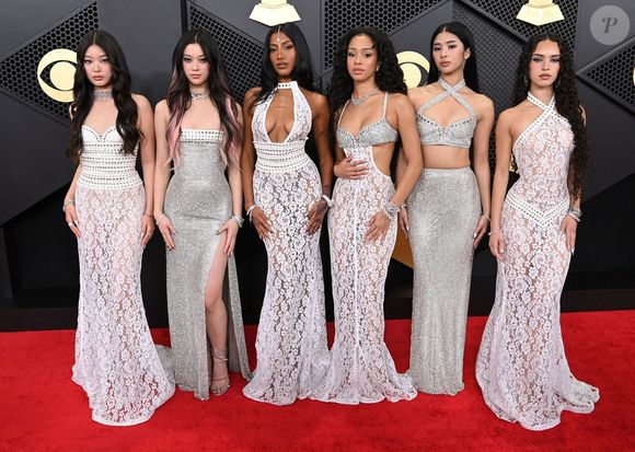 Katseye - Yoonchae Jeung, Megan Skiendiel, Lara Raj, Manon Bannerman, Sophia Laforteza, et Daniela Avanzini au photocall de la 68ème cérémonie des Grammy Awards à la Crypto Arena de Los Angeles, Californie, Etats-Unis, le 1er février 2026. © David Fisher/Shutterstock/Bestimage
