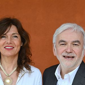 Pascal Praud et Catherine Bancarel assistent aux Internationaux de France 2024 à Roland Garros le 08 juin 2024 à Paris, France Photo ABACAPRESS.COM