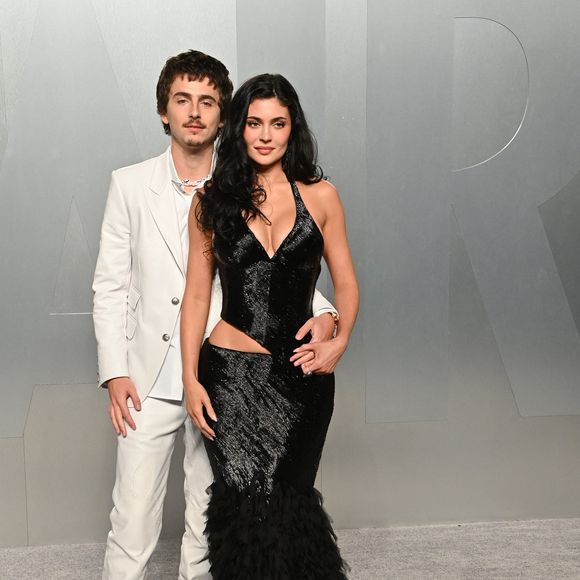 Kylie Jenner et Timothee Chalamet arrivent à la Vanity Fair Oscar Party 2026 qui se tient au LACMA's David Geffen Galleries le 15 mars 2026 à Los Angeles, CA.
 Photo by OConnor-Arroyo / AFF/ABACAPRESS.COM
