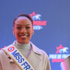Angelique Angarni Filopon, Miss France 2025 présente à l'Hippodrome Paris Vincennes pour remettre au vainqueur le Prix de France, Vincennes, France le 26 janvier 2025.
Crédit : LIONEL URMAN  / BESTIMAGE