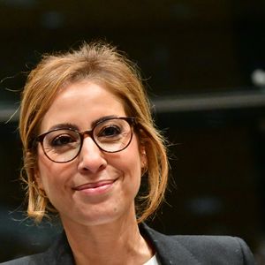 Audition de Léa Salamé par la commission d'enquète "Audiovisuel public" à l'Assemblée Nationale à Paris le 2 février 2026. © Christian Liewig / Bestimage