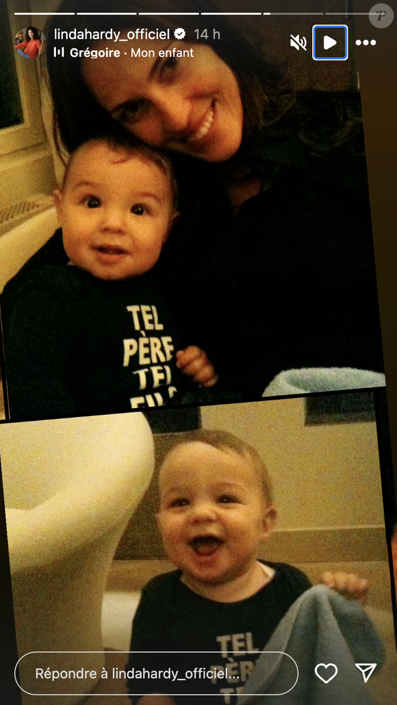Linda Hardy a posté en story Instagram mardi 11 mars de tendres clichés avec son fils Andrea - Capture Instagram