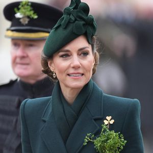 Catherine (Kate) Middleton, princesse de Galles, assiste au défilé de la Saint-Patrick de la garde irlandaise à la caserne Wellington, à Londres.Julien Burton / Bestimage