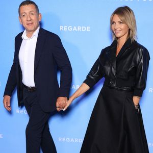 Dany Boon et sa petite amie Clara Vello assistent à Regarde Premiere à Paris, France, le 08 septembre 2025. Photo by Jerome Domine/ABACAPRESS.COM