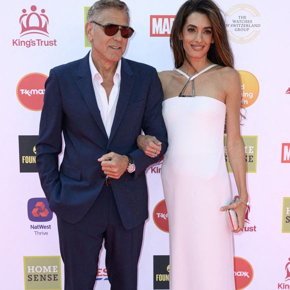 George Clooney et Amal Clooney arrivent aux King's Trust Awards 2025, le 26 juin 2025. Royal Festival Hall. PA Photos/ABACA