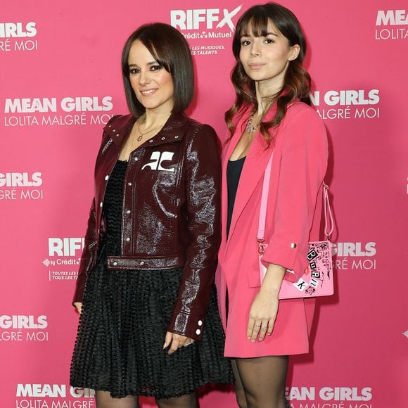 Alizée (Alizée Jacotey) avec sa fille Annily Chatelain - Première du film "Mean Girls" au Grand Rex à Paris le 8 janvier 2024. © Coadic Guirec/Bestimage