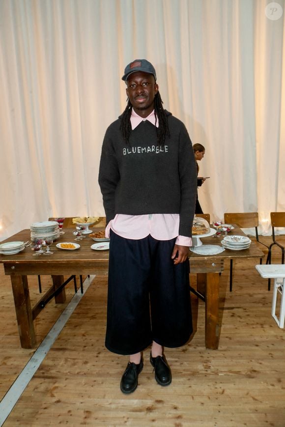 Le chef Mory Sacko au défilé BLUEMARBLE au Centquatre lors de la semaine de la mode masculine automne/hiver 2025-2026 de Paris, France, le 23 janvier 2025. © Christophe Clovis/Bestimage