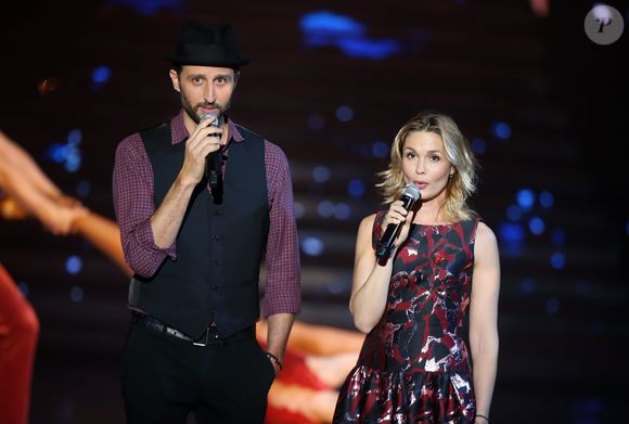 Exclusif - Arié Elmaleh et son ex-compagne Barbara Schulz - Enregistrement de l'émission "Tous au Lido pour le Sidaction" (France 2). Le 21 mars 2016. © Jacovides-Moreau / Bestimage