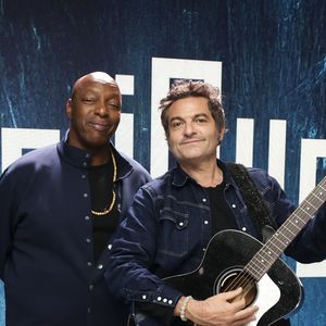 Exclusif - Oxmo Puccino et Matthieu Chedid sur le plateau lors de l'enregistrement de l'émission "Clique" sur Canal +, le 18 novembre 2025. Photo : Jack Tribeca / Bestimage