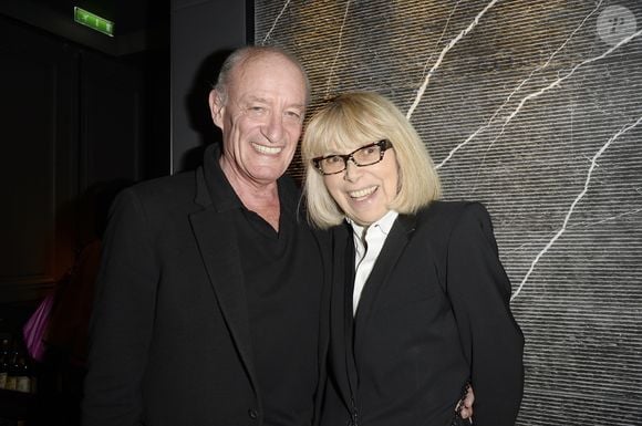 Exclusif - Pascal Desprez et sa femme Mireille Darc - Soirée "Déguster du vin au restaurant Guy Savoy" à Paris le 18 mai 2015. © Bestimage