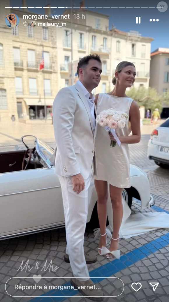Il ne s’agissait pas d’un match cette fois, mais d’un moment bien plus intime et symbolique : ce vendredi 18 juillet...

Story Instagram de Morgane Vernet lors de son mariage avec Damian Penaud à la mairie le vendredi 18 juillet. @morgane_vernet