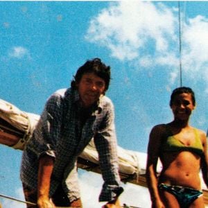 Archives - Collection particuliere de Maddly Bamy - Voyage de Jacques Brel et sa compagne Maddly Bamy en voilier, "L'Askoy II", jusqu'aux iles Marquises. ©Collection particuliere Maddly Bamy / IMAGEBUZZ / BESTIMAGE