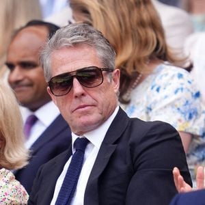 Hugh Grant à Wimbledon le 9 juillet 2025. Photo : Adam Davy/PA Wire