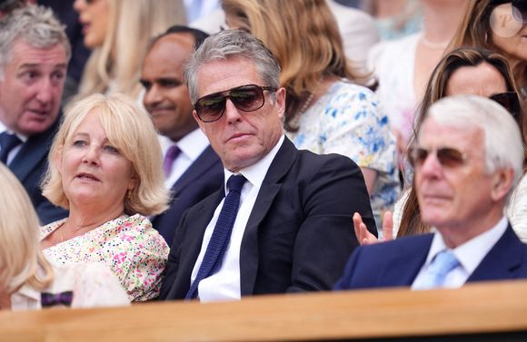 Hugh Grant à Wimbledon le 9 juillet 2025. Photo : Adam Davy/PA Wire