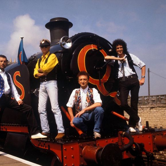 John Deacon, Freddie Mercury, Roger Taylor et Brian May - Les membres du groupe Queen à Londres. © Photoshot/PCN/ABACAPRESS.COM