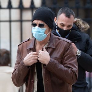 Jean Claude Van Damme sur le lieu du tournage du film "Le dernier mercenaire" à Paris le 12 octobre 2020.