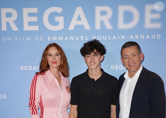 Audrey Fleurot, Ewan Bourdelles et Dany Boon - Avant-première du film "Regarde" au Cinéma Pathé Wepler à Paris le 8 septembre 2025. © Coadic Guirec/Bestimage