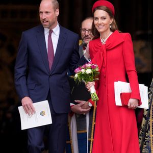 Le prince William, prince de Galles, et Catherine (Kate) Middleton, princesse de Galles - La famille royale d'Angleterre célèbre le 76ème Commonwealth Day à l'abbaye de Westminster à Londres le 10 mars 2025. Julien Burton / Bestimage
