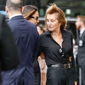 Cécilia Attias - Arrivées aux obsèques de Mathilde Favier en l'église Saint-Sulpice à Paris le 31 aout 2026. © Dominique Jacovides-Cyril Moreau/Bestimage