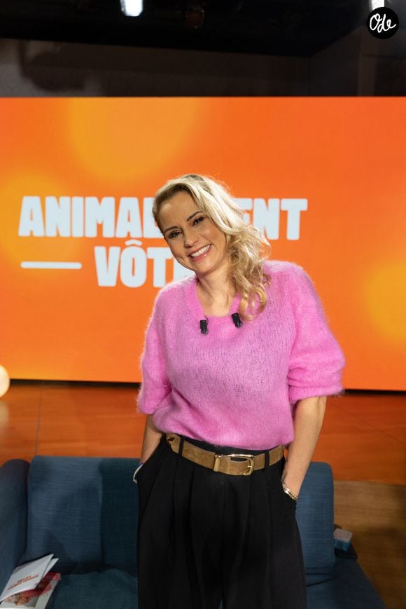 Elodie Gossuin sur plateau de l'émission "Animalement Vôtre" présentée par Bernard Montiel et diffusée le 3 mai 2026 sur France 3, à Paris, France, le 13 janvier 2026. © Julien Sarkissian/Bestimage