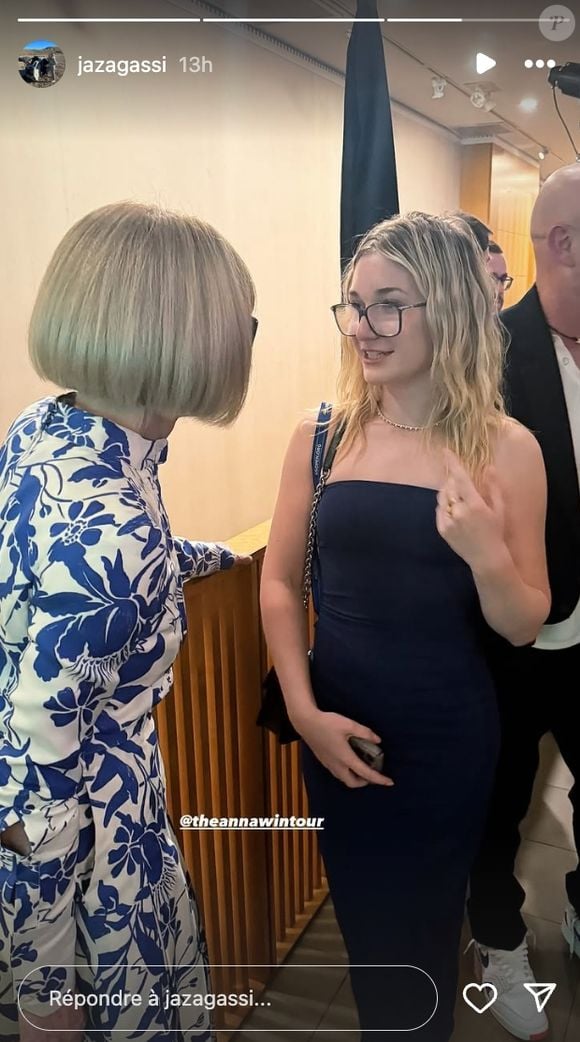 La soeur de Jaden Gil a également pu échanger quelques mots avec Anna Wintour, qui après près de quarante ans à la tête de l'édition américaine du magazine "Vogue" a officialisé son départ cet été...