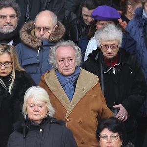 Didier Barbelivien aux obsèques de Michel Delpech à l'église Saint-Sulpice.E Photo by Nasser Berzane/ABACAPRESS.COM