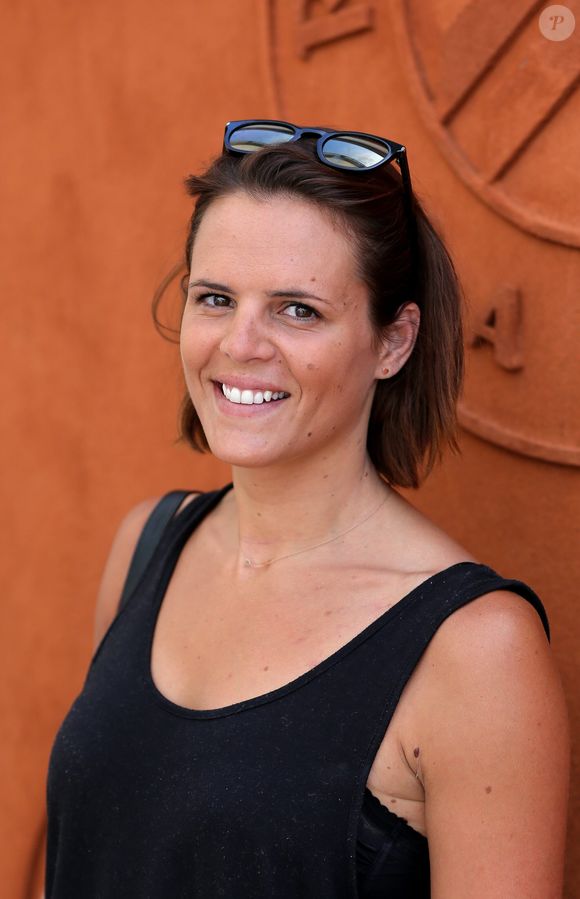 Laure Manaudou - People dans le village lors de la finale du tournoi de tennis de Roland-Garros à Paris, le 7 juin 2015. DOMINIQUE JACOVIDES / BESTIMAGE