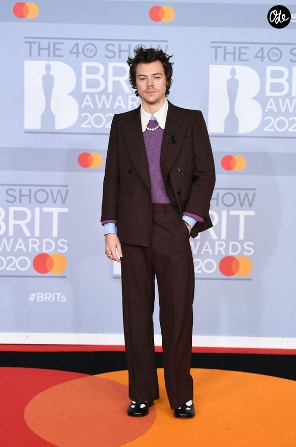 Harry Styles - Photocall de la cérémonie des "Brit Awards 2020" à l'O2 Arena à Londres, le 18 février 2020.
Bestimage