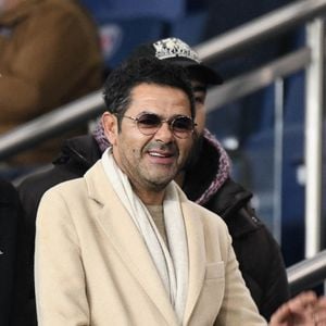 Jamel Debbouze, Leon Debbouze et Oli assistent au match McDonald's de Ligue 1 entre le Paris Saint-Germain FC et l'Olympique de Marseille au Parc des Princes le 08 février 2026 à Paris, France. Photo by Florian Poitout/ABACAPRESS.COM