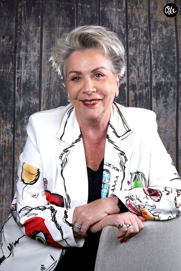 Cette heureuse nouvelle intervient un an après la mort de sa sœur Catherine Laborde.

Exclusif - Portraits de Françoise Laborde lors de l'enregistrement de l'émission "Chez Jordan de Luxe", le 2 mai 2024.