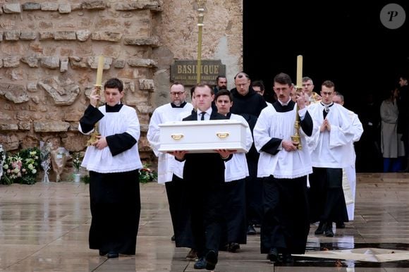 Obsèques du petit Emile à la basilique Sainte-Marie-Madeleine de Saint-Maximin-la-Sainte-Baume dans le Var le 8 février 2025.
© Franz Chavaroche / Bestimage