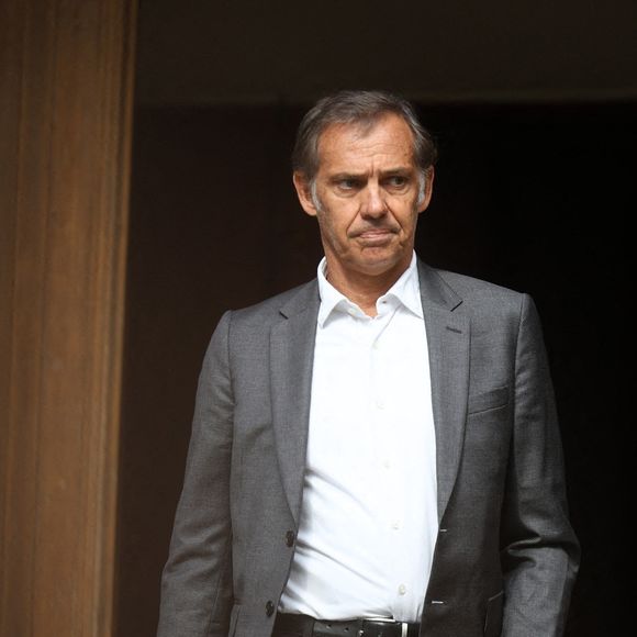 Paul Belmondo après la cérémonie d'enterrement de l'actrice italo-française Claudia Cardinale à l'église Saint-Roch à Paris, France, le 30 septembre 2025. Photo par Raphael Lafargue/ABACAPRESS.COM