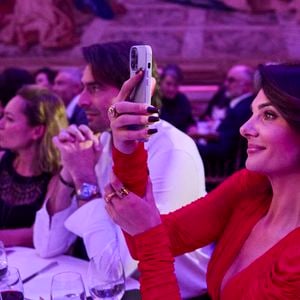Camille Lacourt et sa compagne Alice Detollenaere - Soirée de la première édition du « You Care Charity Gala » en faveur de la cause animale et de l'environnement au Cercle Interalliée à Paris. © Cyril Moreau/Bestimage