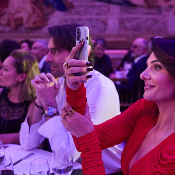 Camille Lacourt et sa compagne Alice Detollenaere - Soirée de la première édition du « You Care Charity Gala » en faveur de la cause animale et de l'environnement au Cercle Interalliée à Paris. © Cyril Moreau/Bestimage