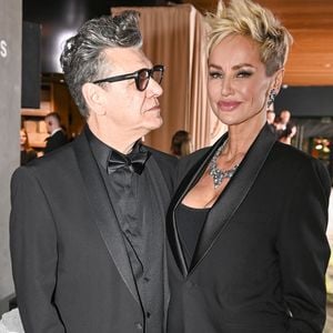 Marc Lavoine et sa compagne Adriana Karembeu à la soirée du Beauty Ball 2026 au château de Bratislava, en Slovaquie, le 16 janvier 2026. © ProfiMedia/Bestimage