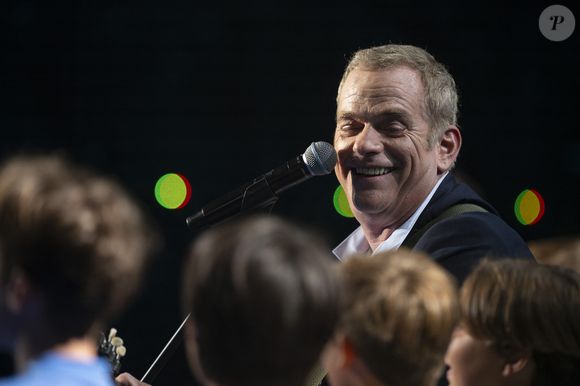 Exclusif - Garou lors de l'enregistrement de l'émission "La Boîte à secrets", présentée par F.Bollaert et diffusée le 26 septembre 2025 sur France 3, dans les studios du Lendit à Saint-Denis, Seine Saint-Denis, France, le 8 septembre 2025. © Pierre Perusseau/Bestimage