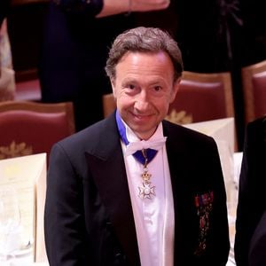 Stéphane Bern lors d'un banquet d'état à Guildhall, Londres le 9 juillet 2025. Le couple présidentiel français est en voyage officiel au Royaume Uni pour trois jours.

© Dominique Jacovides / Bestimage