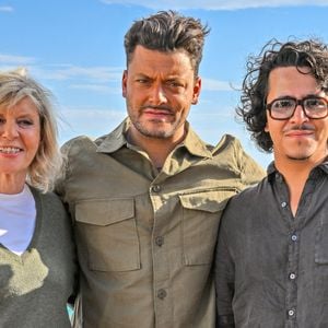 Chantal Ladesou, Kev Adams et Brahim Bouhlel - Photocall dans le cadre de la 7e édition du festival Cineroman à Nice le 4 Octobre 2025 . © Bebert-Jacovides/Bestimage