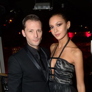 Exclusif - Nicolas Duvauchelle (costume Azzaro) et Anouchka Alsif (robe Azzaro) - After de l'avant-première du film "Dalida" au Club Haussmann à Paris le 30 novembre 2016. © Rachid Bellak/Bestimage