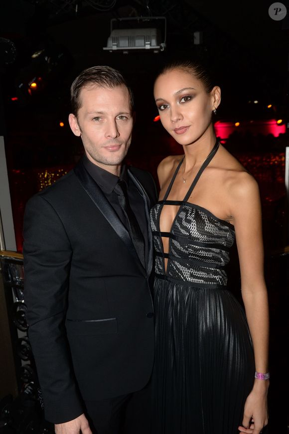 Exclusif - Nicolas Duvauchelle (costume Azzaro) et Anouchka Alsif (robe Azzaro) - After de l'avant-première du film "Dalida" au Club Haussmann à Paris le 30 novembre 2016. © Rachid Bellak/Bestimage