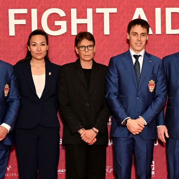 Marie Ducruet, la princesse Stéphanie de Monaco et Louis Ducruet durant la soirée de gala du "Fight Aids Cup 2026" à l'hôtel Fairmont Monte-Carlo à Monaco, le 24 janvier 2026.

© Bruno Bebert / Bestimage