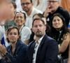Le vol a visiblement eu lieu à Aventino, un quartier résidentiel de Rome. "J'ai laissé mon vélo attaché ici, de 16h à 16h30 !", détaille-t-elle, en accompagnant son message d'un emoji d'un visage très en colère.
Thomas Pesquet et sa compagne Anne Mottet - Les célébrités en tribunes pendant l'épreuve de basketball de demi-finale opposant la France à l'Allemagne lors des Jeux Olympiques de Paris 2024 (JO) à l'Arena Bercy, à Paris, France, le 8 août 2024. © Jacovides-Perusseau/Bestimage