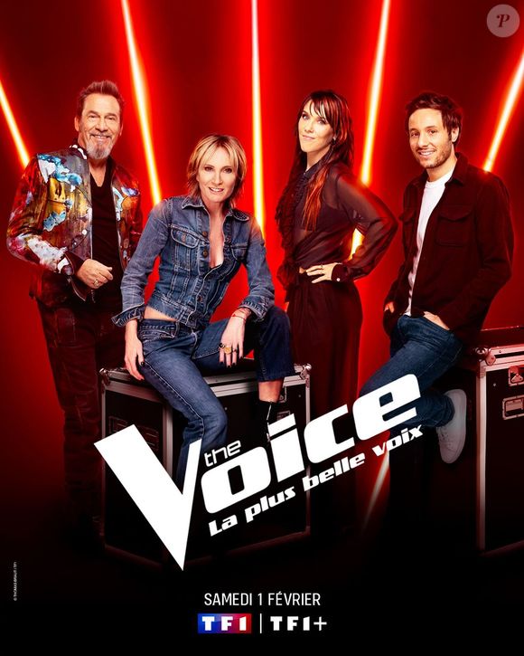 En tant que coach dans la nouvelle saison de "The Voice" sur TF1

Patricia Kaas aux côtés de Florent Pagny, Zaz et Vianney dans la nouvelle saison de "The Voice" sur TF1.